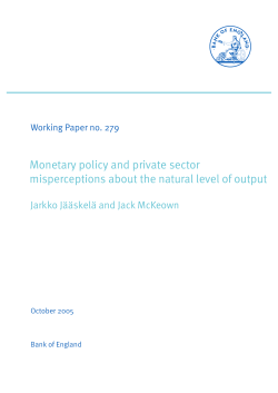 Monetary policy and private sector misperceptions about the natural