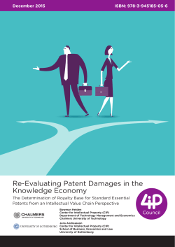 Re-Evaluating Patent Damages in the Knowledge Economy