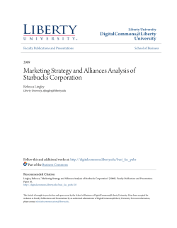 Marketing Strategy and Alliances Analysis of Starbucks Corporation