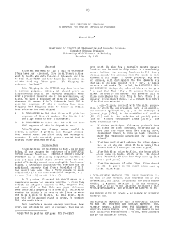 COIN FLIPPING BY TELEPHONE A