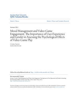 Mood Management and Video-Game Engagement