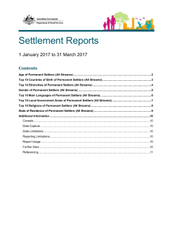 Settlement Reports