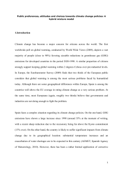 Public preferences, attitudes and choices towards climate change