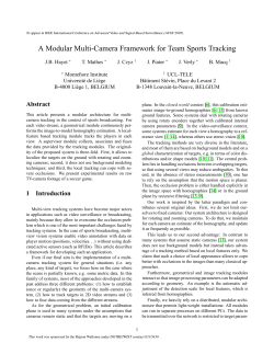 A Modular Multi-Camera Framework for Team Sports Tracking