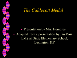 The Caldecott Award - BulldogReadersLibrarian