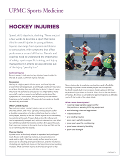 hockey injuries