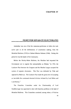 chapter iv fight for separate electorates