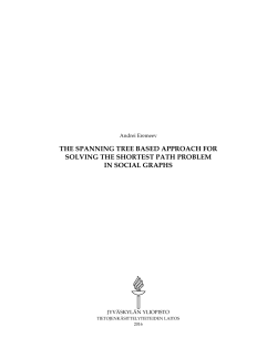 the spanning tree based approach for solving the shortest path