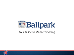 Ballpark App Tutorial PDF - Chicago Cubs