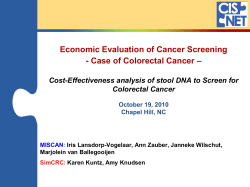 Cost-Effectiveness of CT Colonography to Screen for