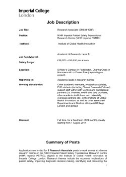 Job Description - Workspace