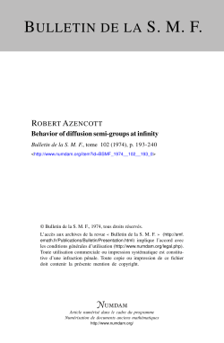 Behavior of diffusion semi-groups at infinity