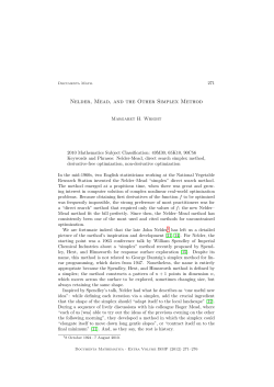 Nelder, Mead, and the Other Simplex Method