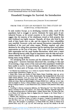 Household Strategies for Survival: An Introduction