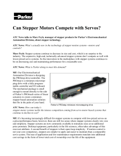 Can Stepper Motors Compete with Servos?