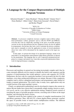 A Language for the Compact Representation of Multiple