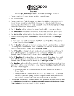 rules - Kickapoo Casino