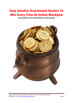 Easy Surefire Guaranteed System To Win Every