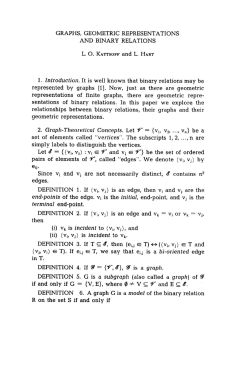 GRAPHS, GEOMETRIC REPRESENTATIONS AND BINARY