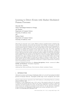 Learning to Detect Events with Markov-Modulated Poisson