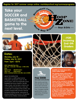 Take your SOCCER and BASKETBALL game to the next level.