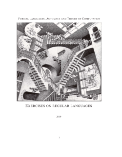 exercises on regular languages