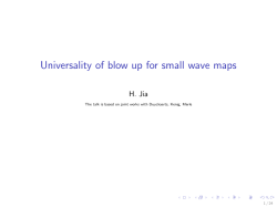 Universality of blow up for small wave maps