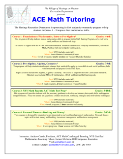 The Village of Hastings on Hudson