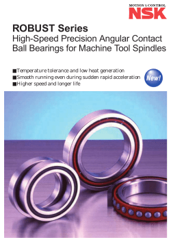 High-Speed Precision Angular Contact Ball Bearings