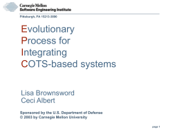 COTS product - UpStart Systems, LLC