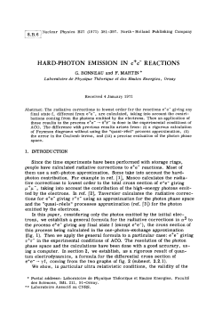 HARD-PHOTON EMISSION IN e+e