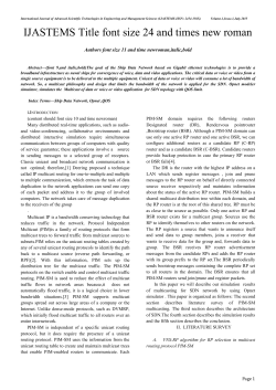 IJASTEMS Paper Format