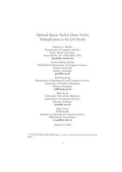 Optimal Sparse Matrix Dense Vector Multiplication