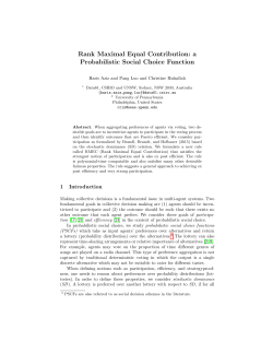 Rank Maximal Equal Contribution: a Probabilistic Social Choice
