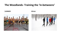 The Woodlands- Training the *in-betweens