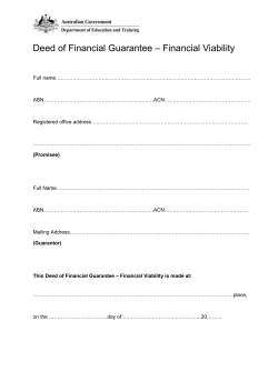 Financial Viability - Department of Education and Training