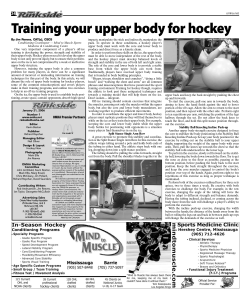 Upper body training for hockey