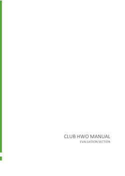 Club HWO Manual - SCforH