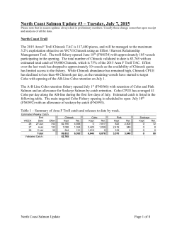 North Coast Salmon Update &ndash; June 1, 2006