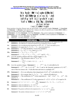 61 BINOMIAL THEOREM PART 2 of 2.mdi