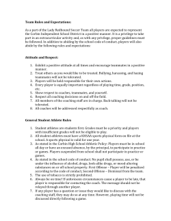 Team Rules and Expectations