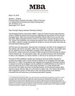 1 March 16, 2016 Edward L. Golding Principal Deputy Assistant