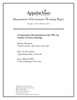 Compensation Discrimination in the NFL
