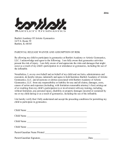 PARENTAL RELEASE WAIVER AND ASSUMPTION OF RISK