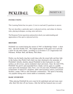 pickleball - TeacherWeb