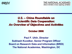 An Overview of Objective and Activities - US