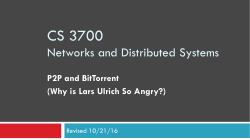 P2P and BitTorrent