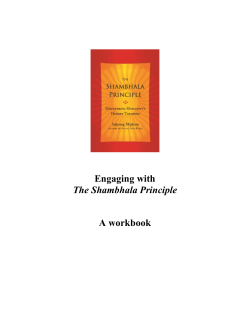 Engaging with The Shambhala Principle