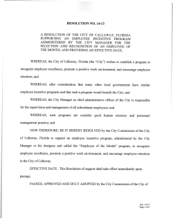 employee incentive programs and that such a program would