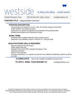 A place to play&hellip;.and work! - Westside Recreation Centre